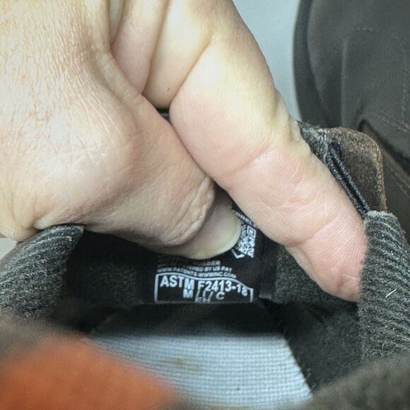 Merrell Jungle Moc Leather Comp Toe Work Shoe Men Size 10W 62044 Anti-Slip Brown - Picture 11 of 15